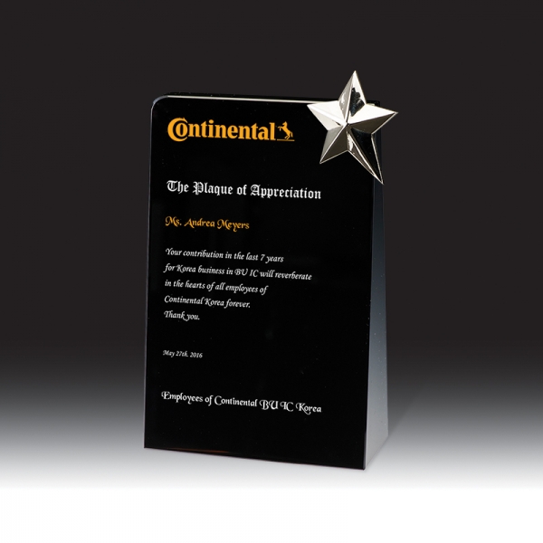 블랙 크리스탈 상패 HB-7320